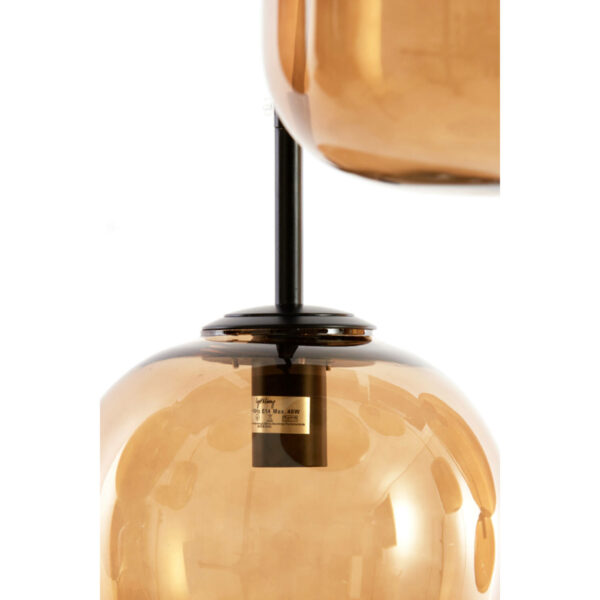Hanglamp Mezza - Glas Bruin Light & Living Hanglamp 2981164