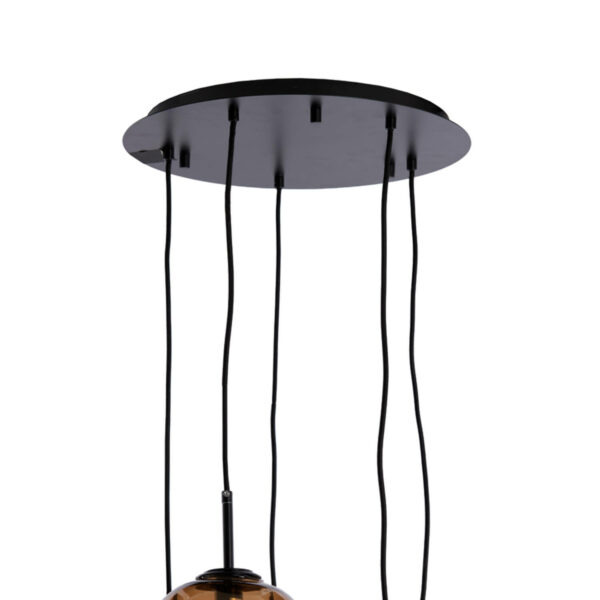 Hanglamp Mezza - Glas Bruin Light & Living Hanglamp 2981164