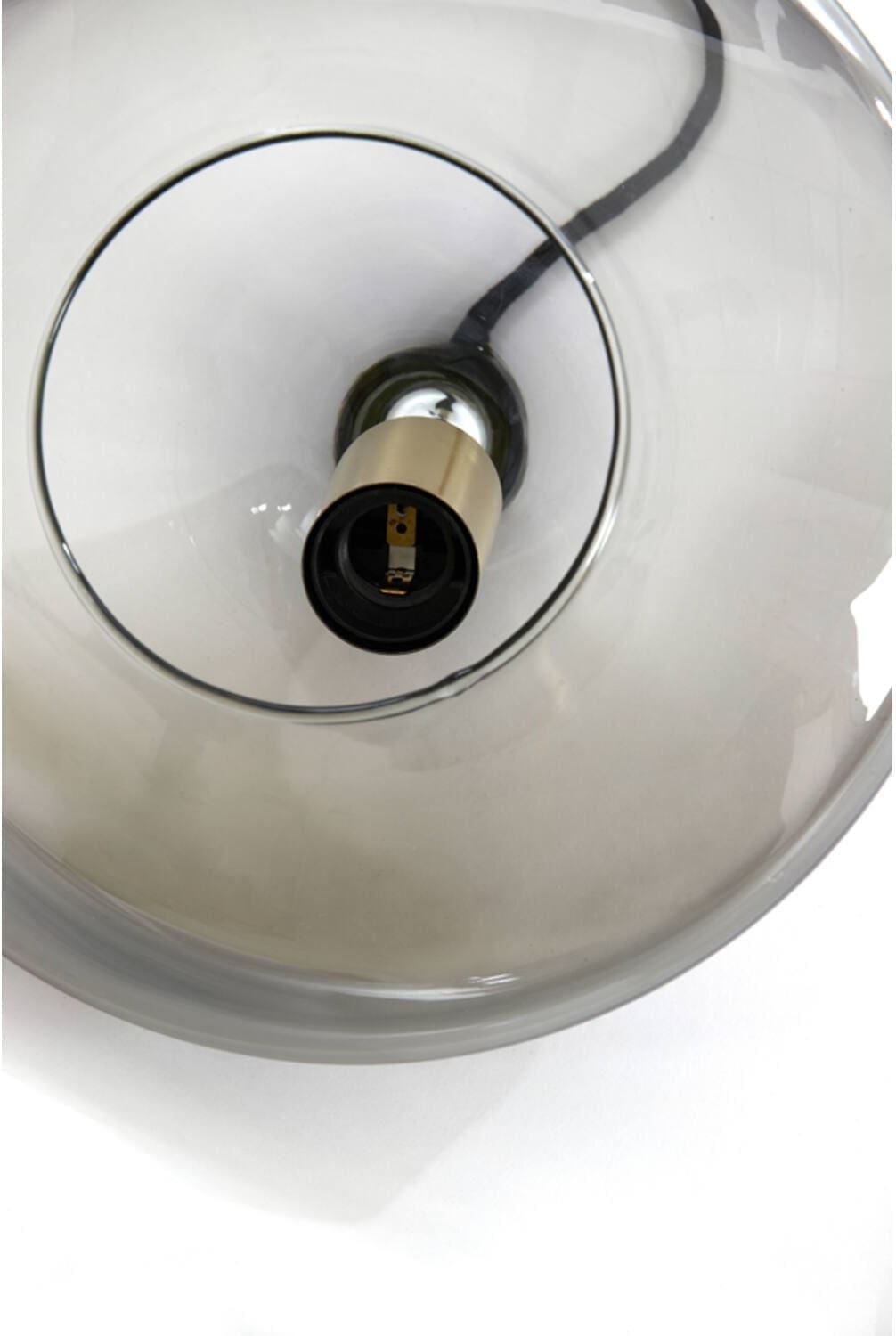 Hanglamp Solna - Antiek Brons+smoke Glas Light & Living Hanglamp 2980012