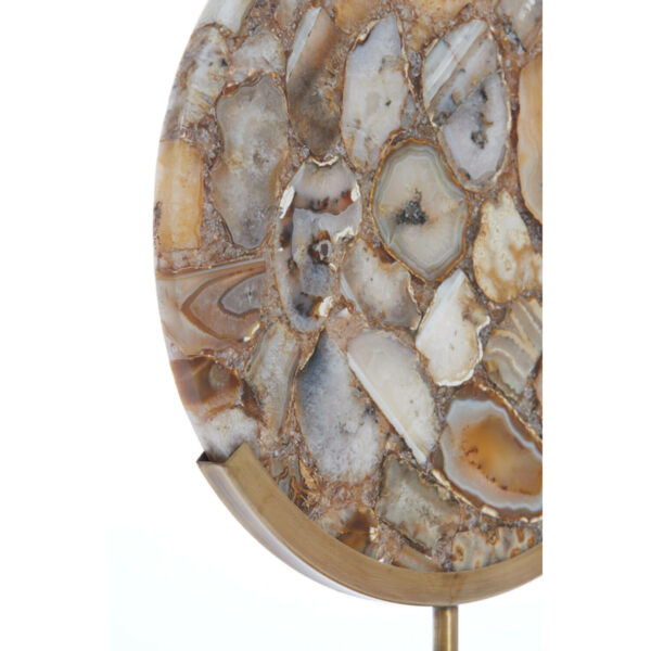 Ornament Gouya - Geel Agaat+antiek Brons Light & Living Beeld 7417360