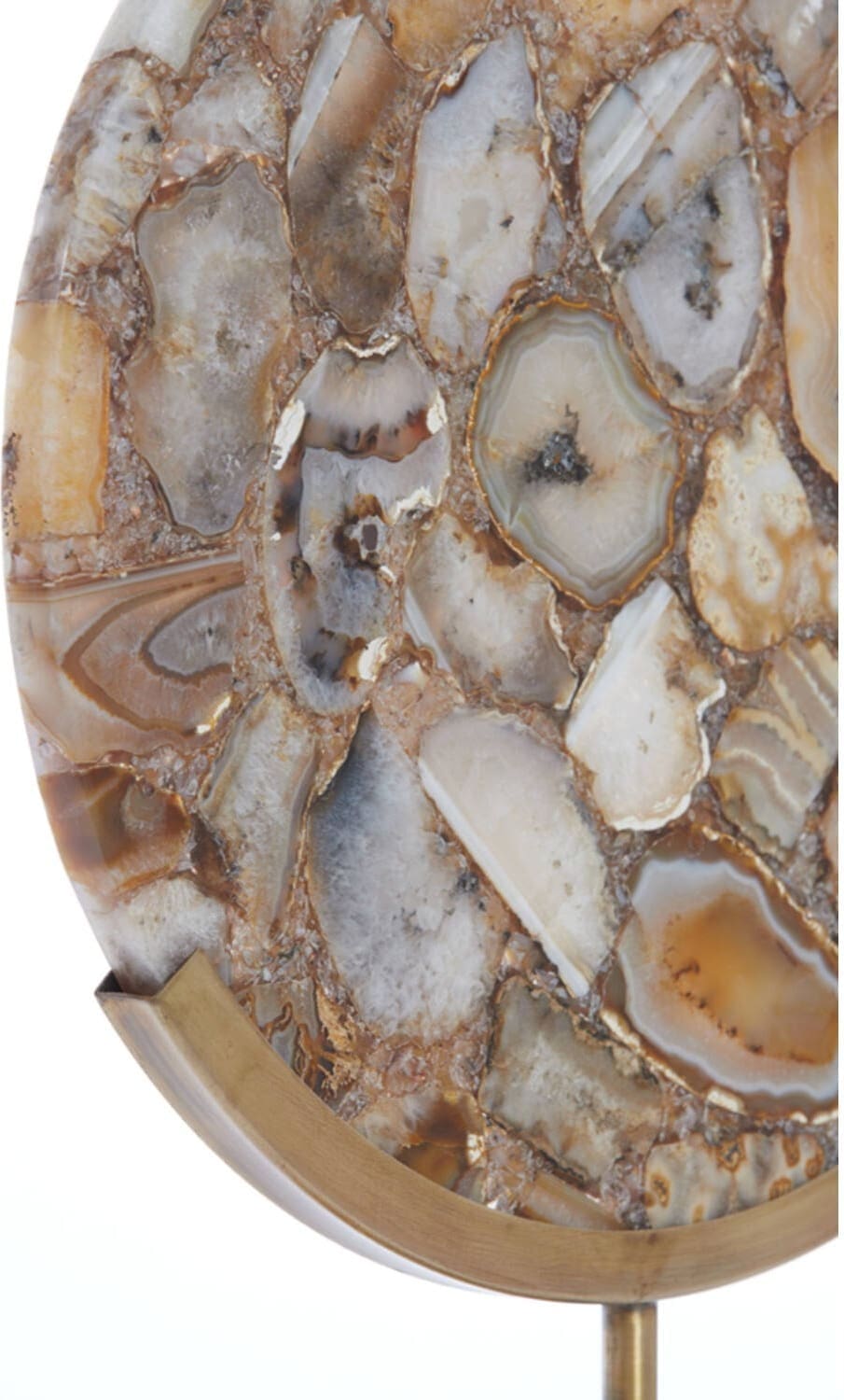 Ornament Gouya - Geel Agaat+antiek Brons Light & Living Beeld 7417360