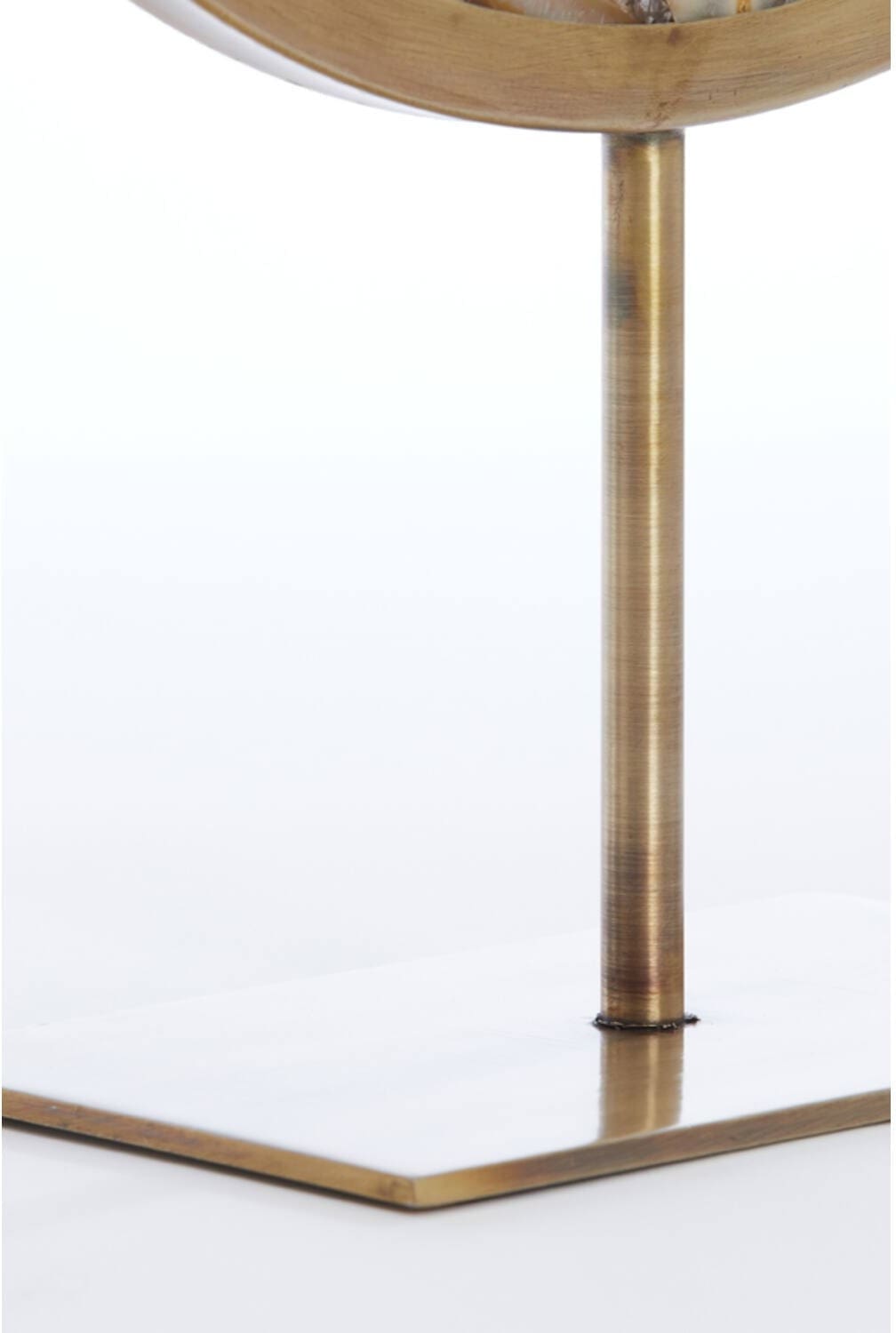 Ornament Gouya - Geel Agaat+antiek Brons Light & Living Beeld 7417360