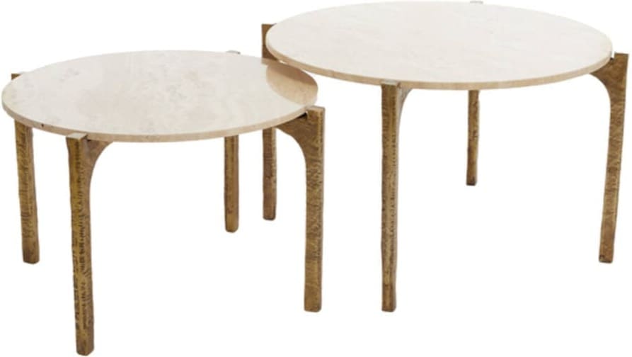Salontafel Kanae - Travert Zand+ant Brons Light & Living Salontafel 6788726
