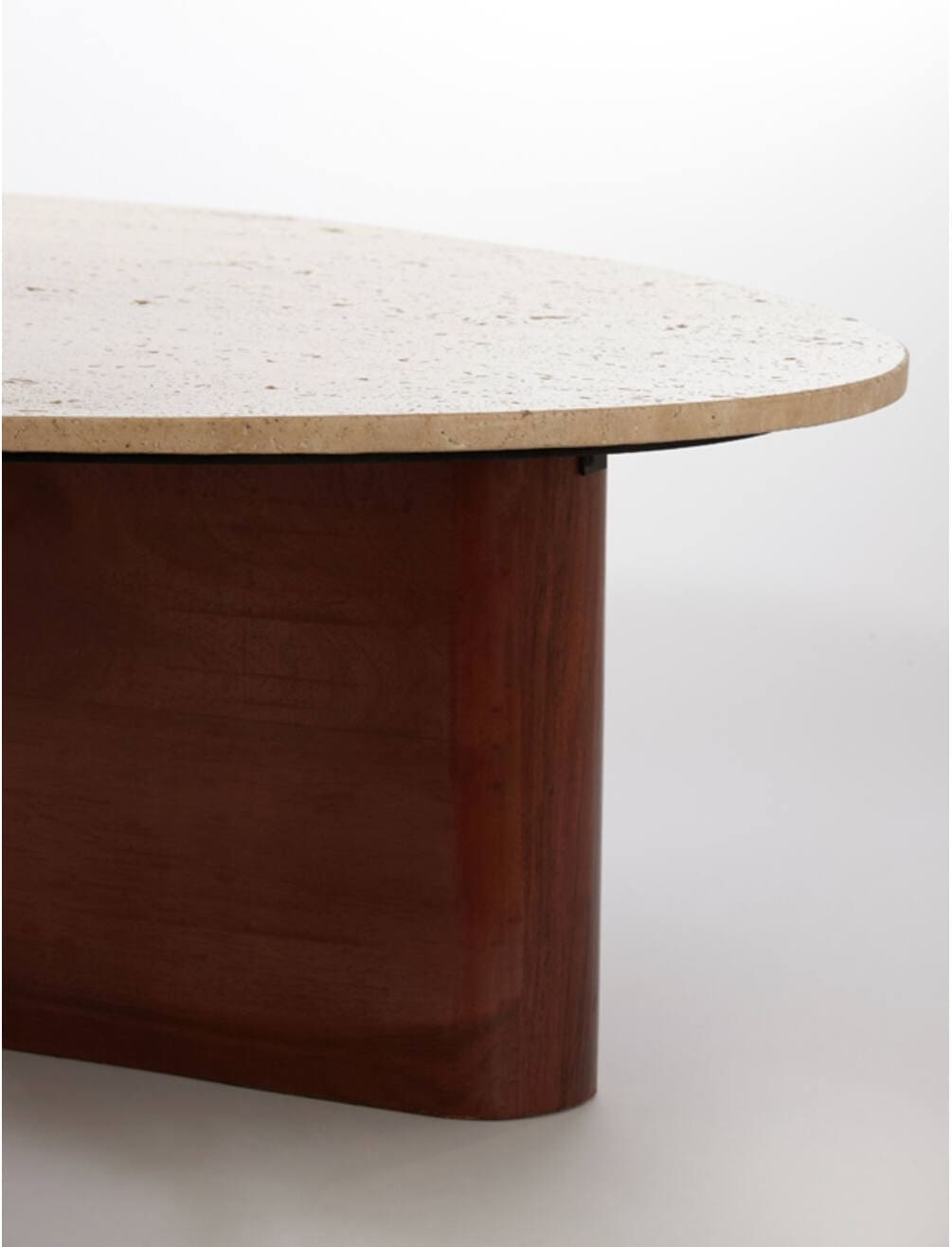 Salontafel Mahelona - Travertin Zand+hout Bruin Light & Living Salontafel 6791243