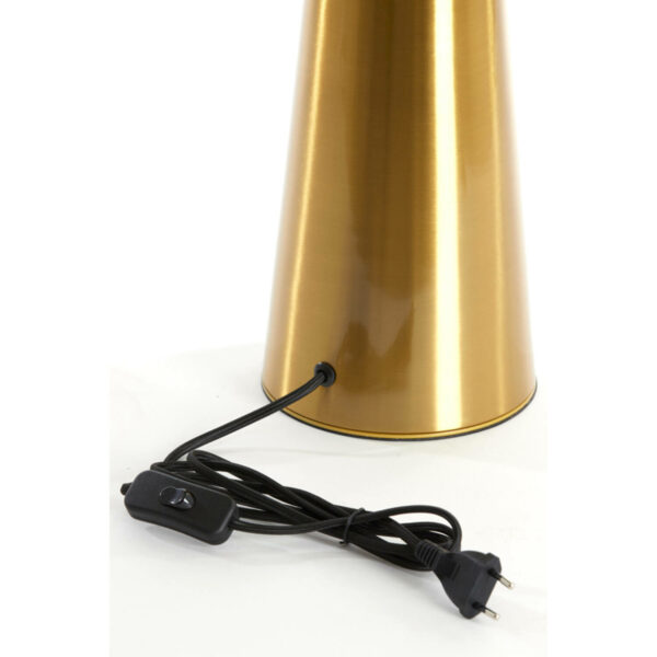 Tafellamp Fungo - Glas Helder+goud Light & Living Tafellamp 1886463