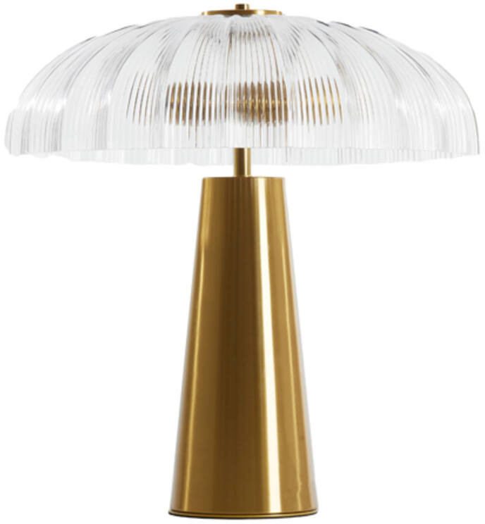 Tafellamp Fungo - Glas Helder+goud Light & Living Tafellamp 1886463