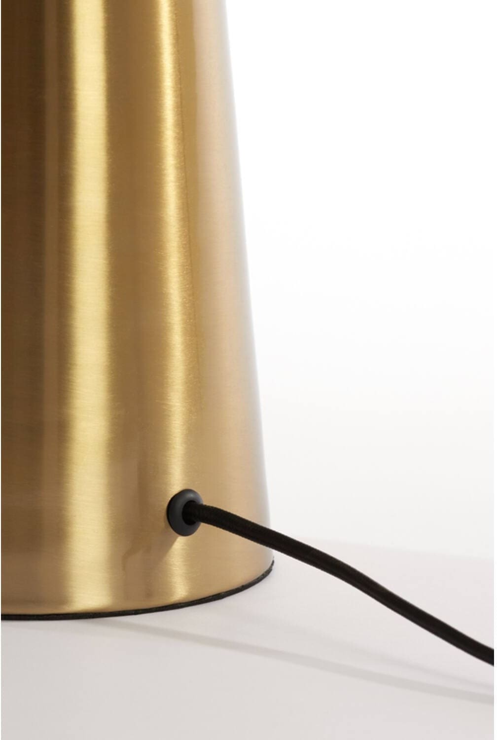Tafellamp Pleat - Glas Mat Wit+goud Light & Living Tafellamp 1882126