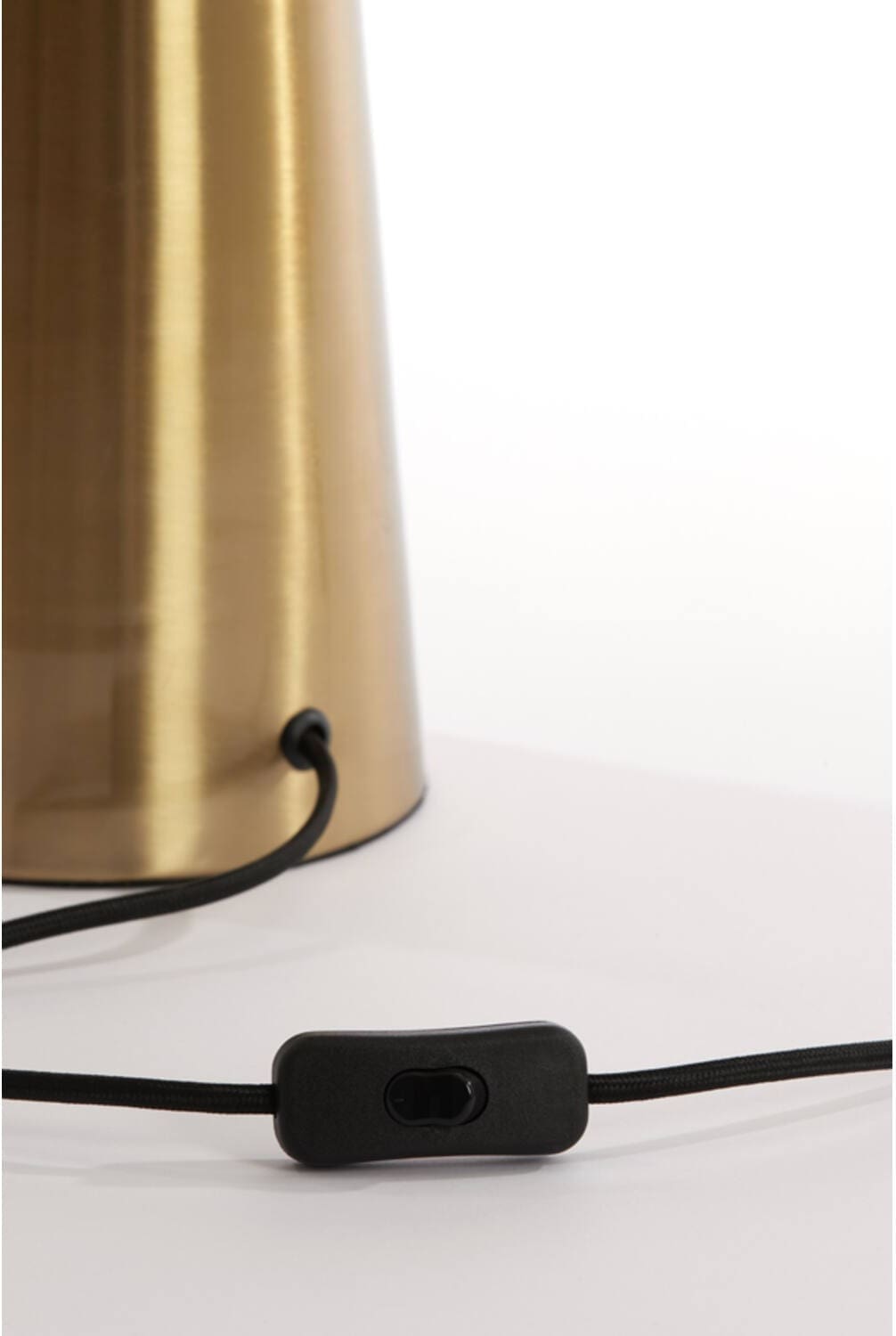 Tafellamp Pleat - Glas Mat Wit+goud Light & Living Tafellamp 1882126