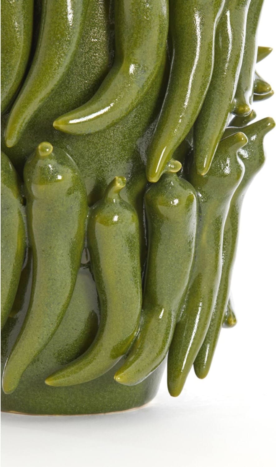 Vaas Pepper - Keramiek Donker Groen Light & Living Vaas 5851178