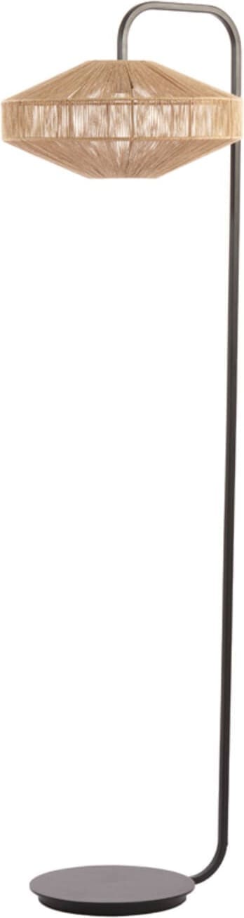 Vloerlamp Lyra - Naturel+mat Zwart Light & Living Vloerlamp 8054684