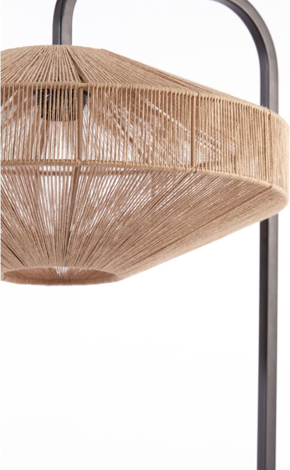 Vloerlamp Lyra - Naturel+mat Zwart Light & Living Vloerlamp 8054684
