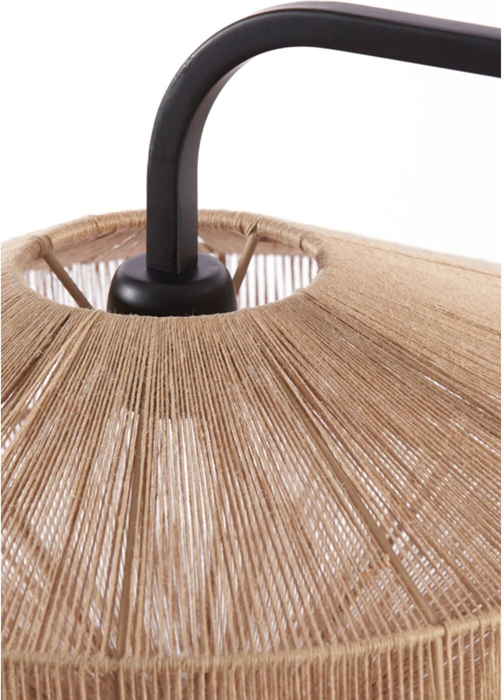 Vloerlamp Lyra - Naturel+mat Zwart Light & Living Vloerlamp 8054684