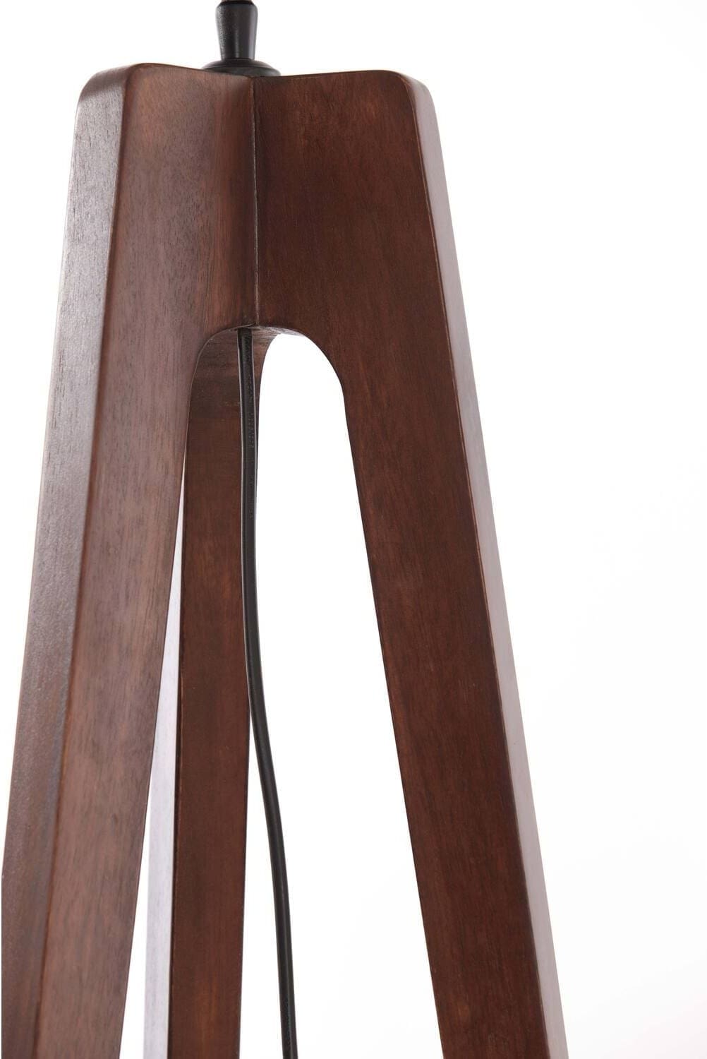 Vloerlamp Troina - Hout Roodbruin Light & Living Vloerlamp 8216233