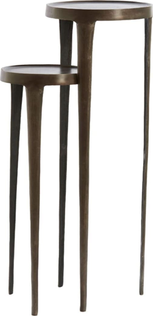 Zuil Tobias - Donker Bruin Light & Living Bijzettafel 6772483