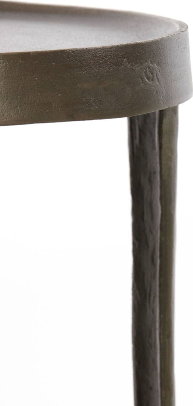 Zuil Tobias - Donker Bruin Light & Living Bijzettafel 6772483