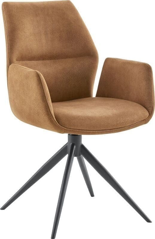 Pronto Wonen Eetkamerstoel Faido cognac Cognac Eetkamerstoel