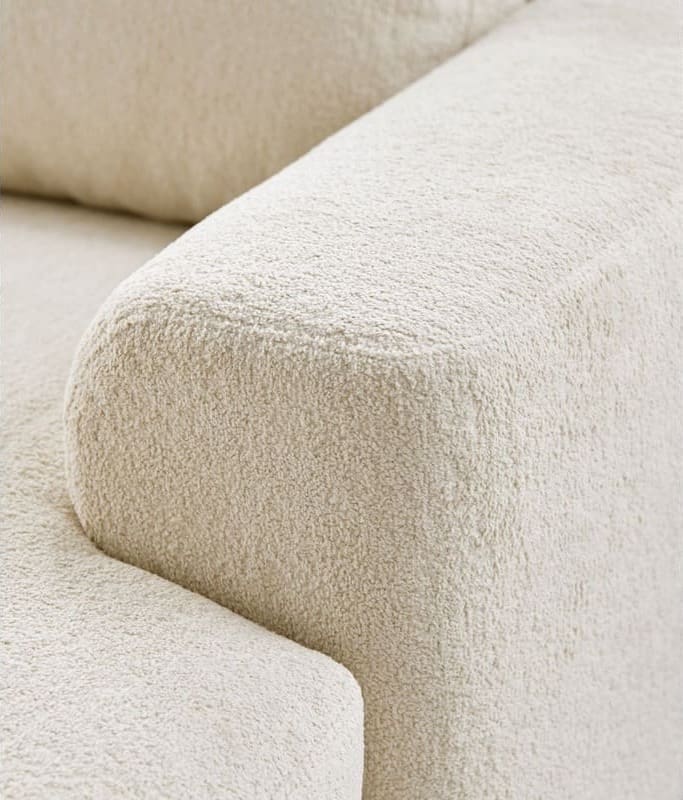 Pronto Wonen Hoekbank Davanti HR-zitting beige Beige|Wit Bank