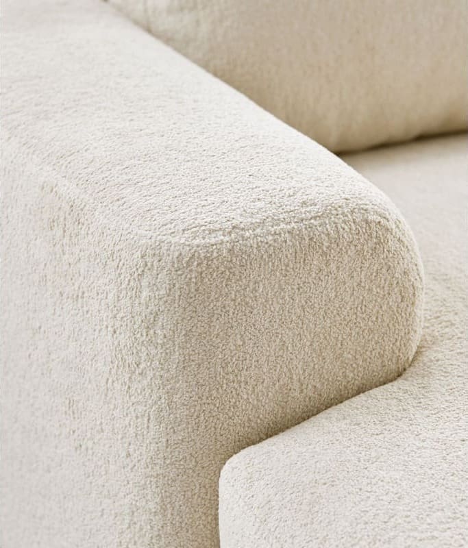 Pronto Wonen Hoekbank Davanti HR-zitting beige Beige|Wit Bank