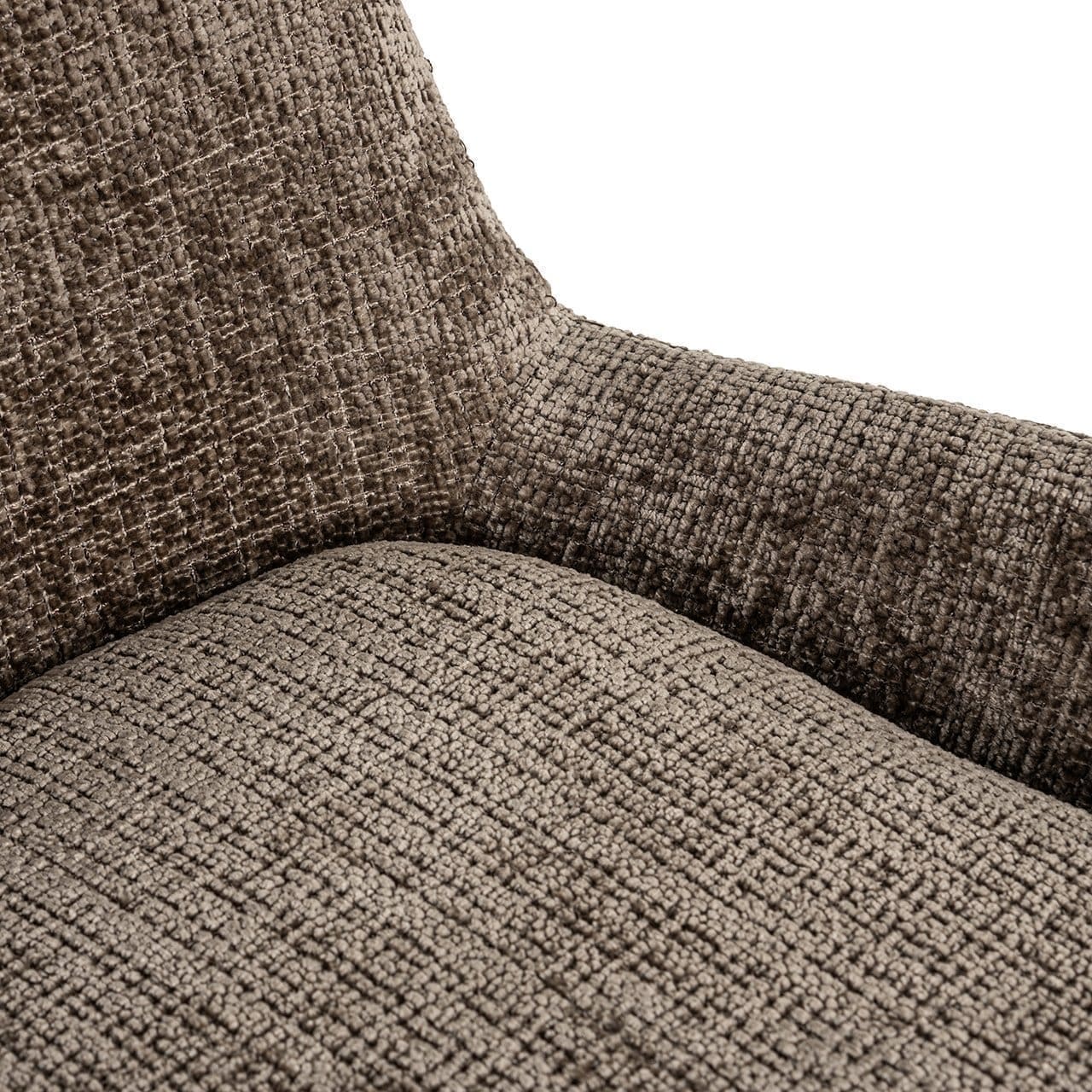 Richmond Interiors Counterstoel Linsey stone chenille Taupe Barstoel