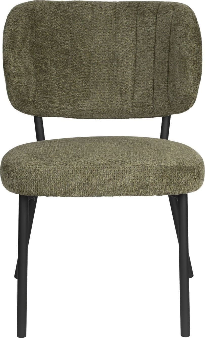 Eetkamerstoel Sanne Green Grey White Label Living ZVR1100548