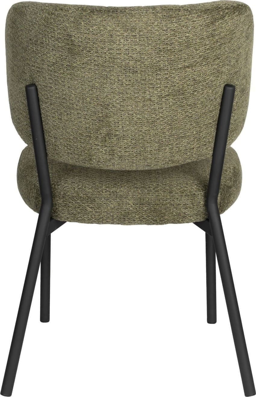Eetkamerstoel Sanne Green Grey White Label Living ZVR1100548
