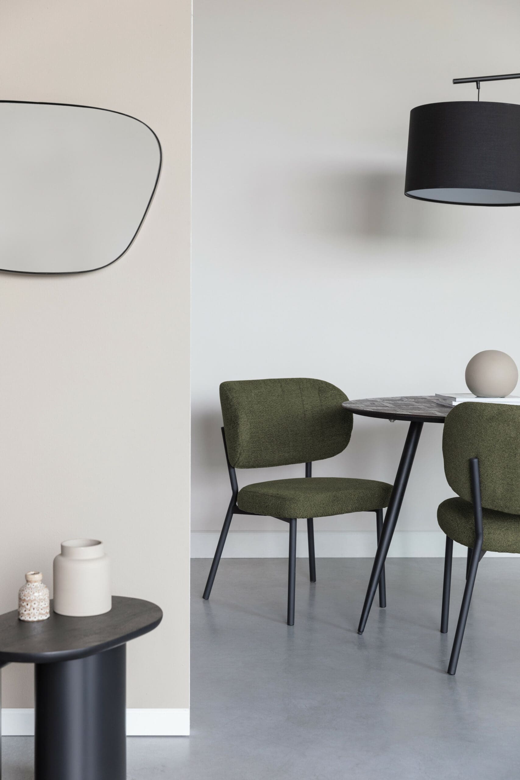 Eetkamerstoel Sanne Green Grey - Afbeelding 11
