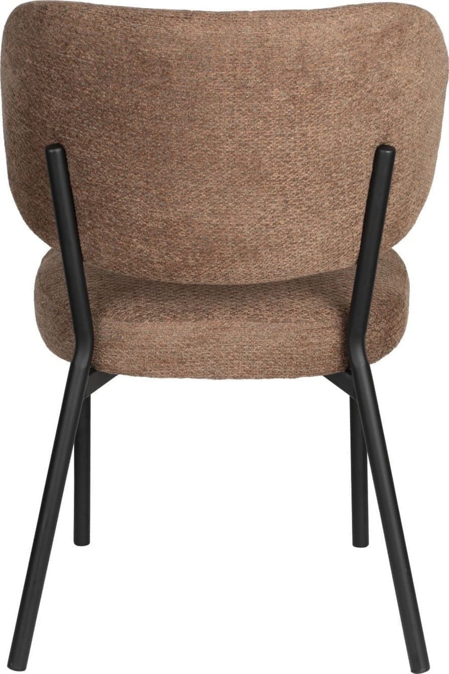 Eetkamerstoel Sanne Orange Grey White Label Living ZVR1100549