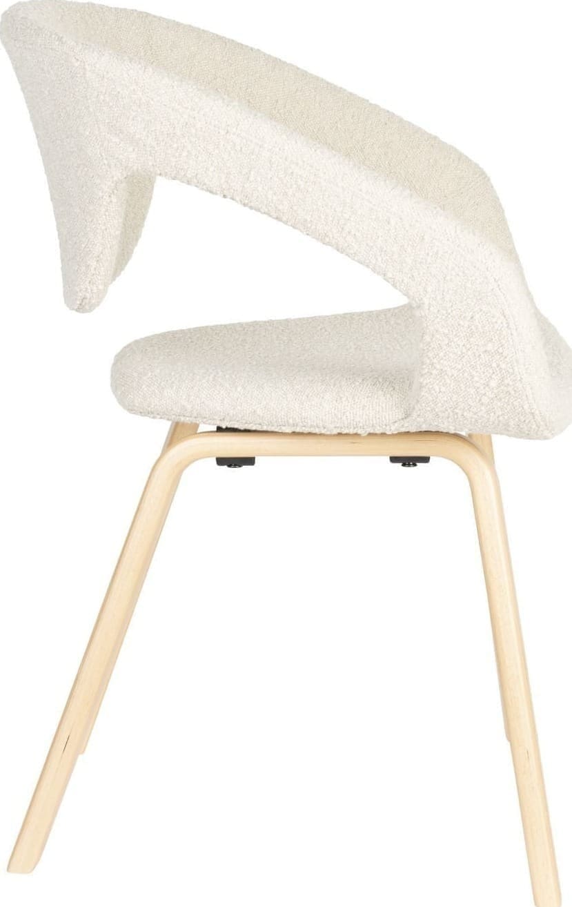 Armstoel Flexback Boucle Beige Zuiver ZVR1200253