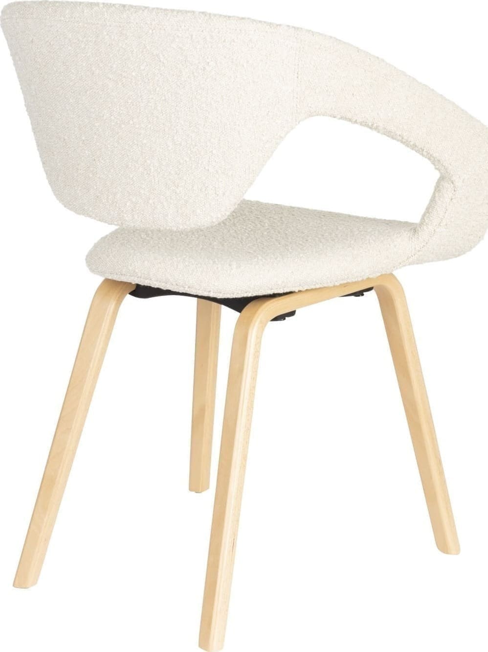Armstoel Flexback Boucle Beige Zuiver ZVR1200253