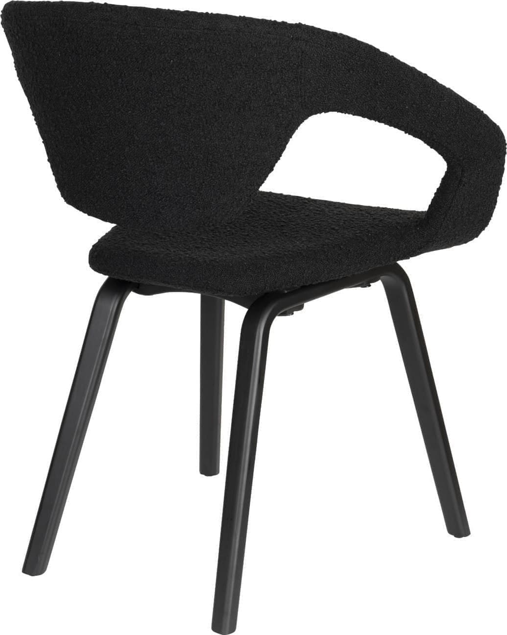 Armstoel Flexback Boucle Black Zuiver ZVR1200254