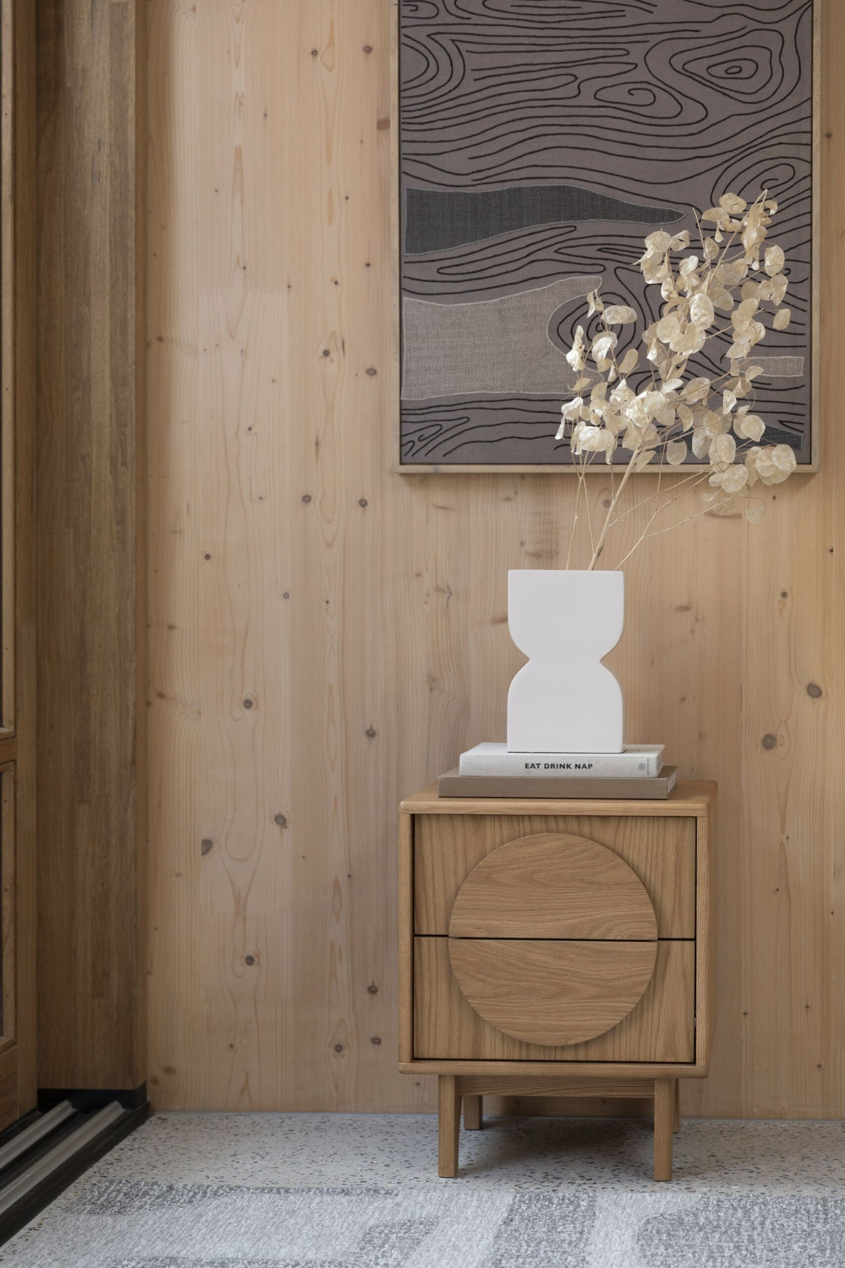 Bijzettafel / Bedstand Groove Natural Oak - Afbeelding 9