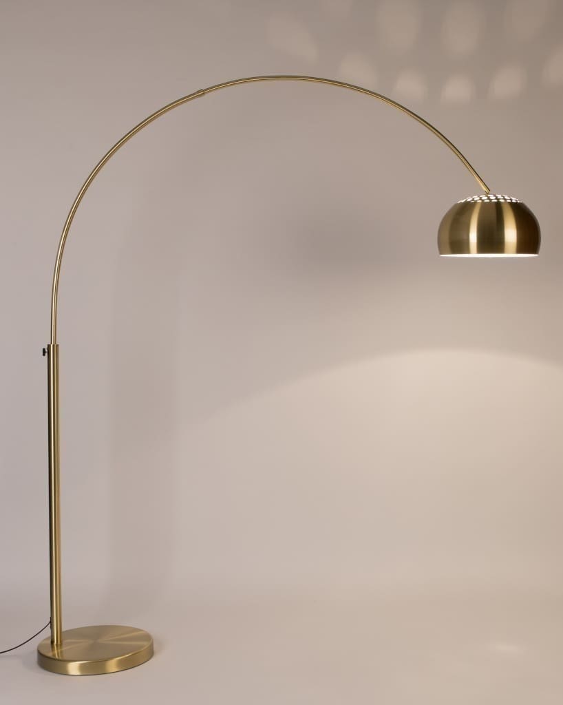 Vloerlamp Metal Bow Brass Zuiver ZVR5100047