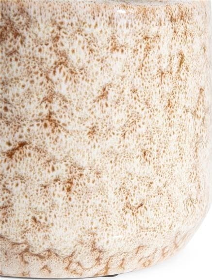 COCO maison Safia vaas H21cm - beige Beige Vaas
