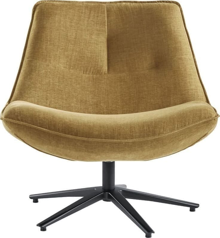 INHOUSE Draaifauteuil Monzone okergeel Geel Draaifauteuil