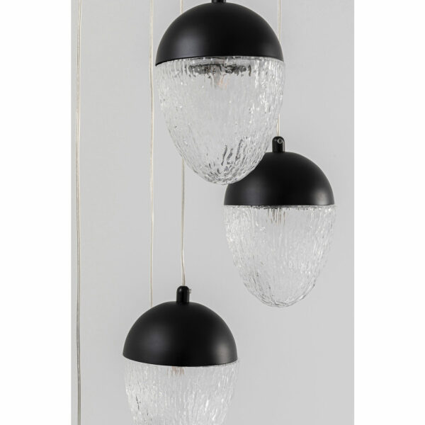 Hanglamp Frozen 5 Black Matt Ø35cm Kare Design Hanglamp 53691