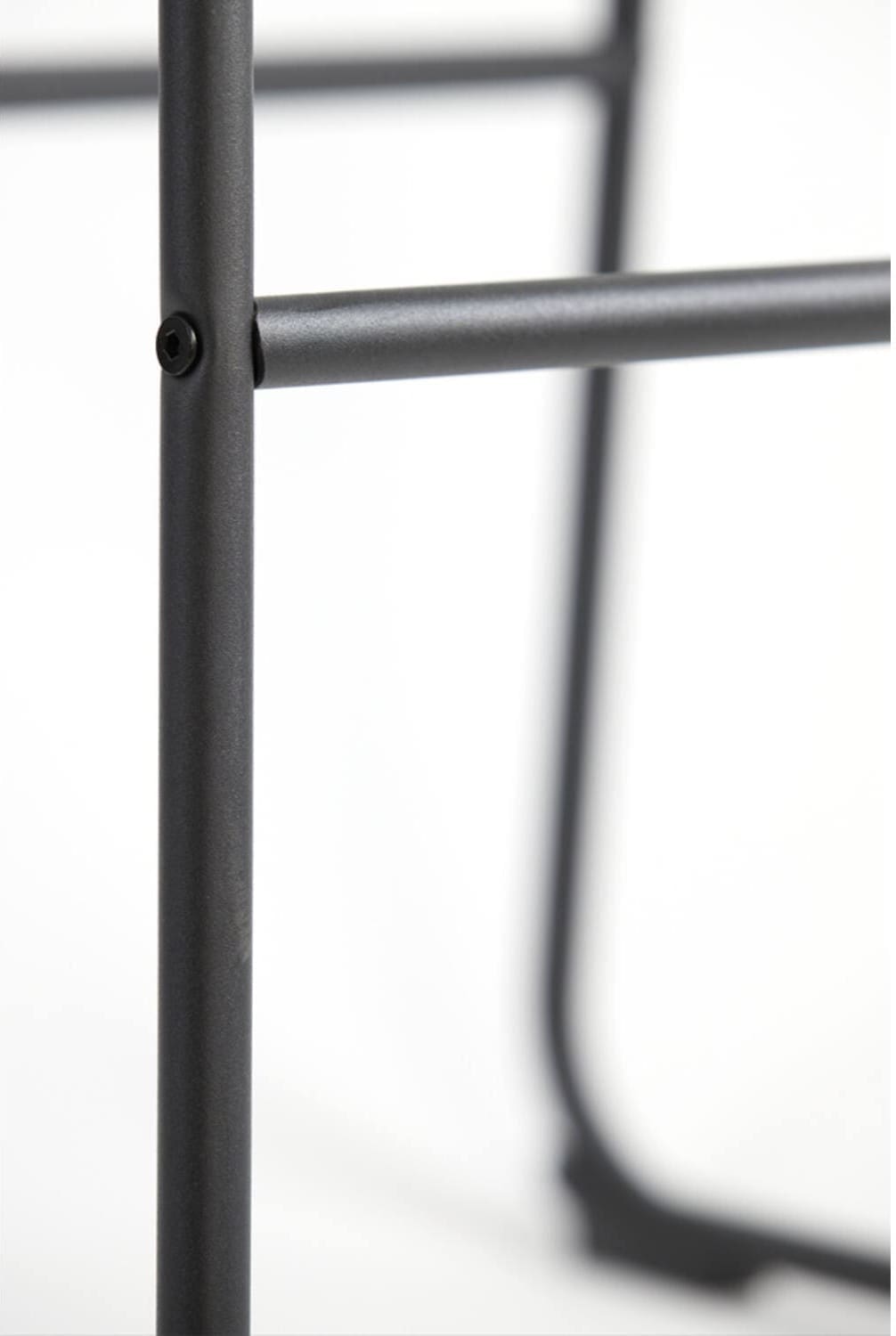 Barkruk Jeddo - Bouclé Zwart-zwart Light & Living Barstoel 6724458