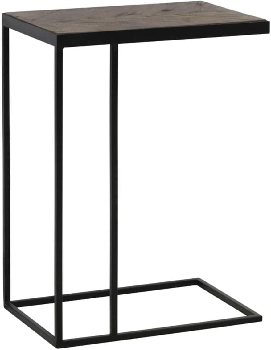 Bijzettafel Chisa - Hout Bruin-zwart Light & Living Bijzettafel 6745284