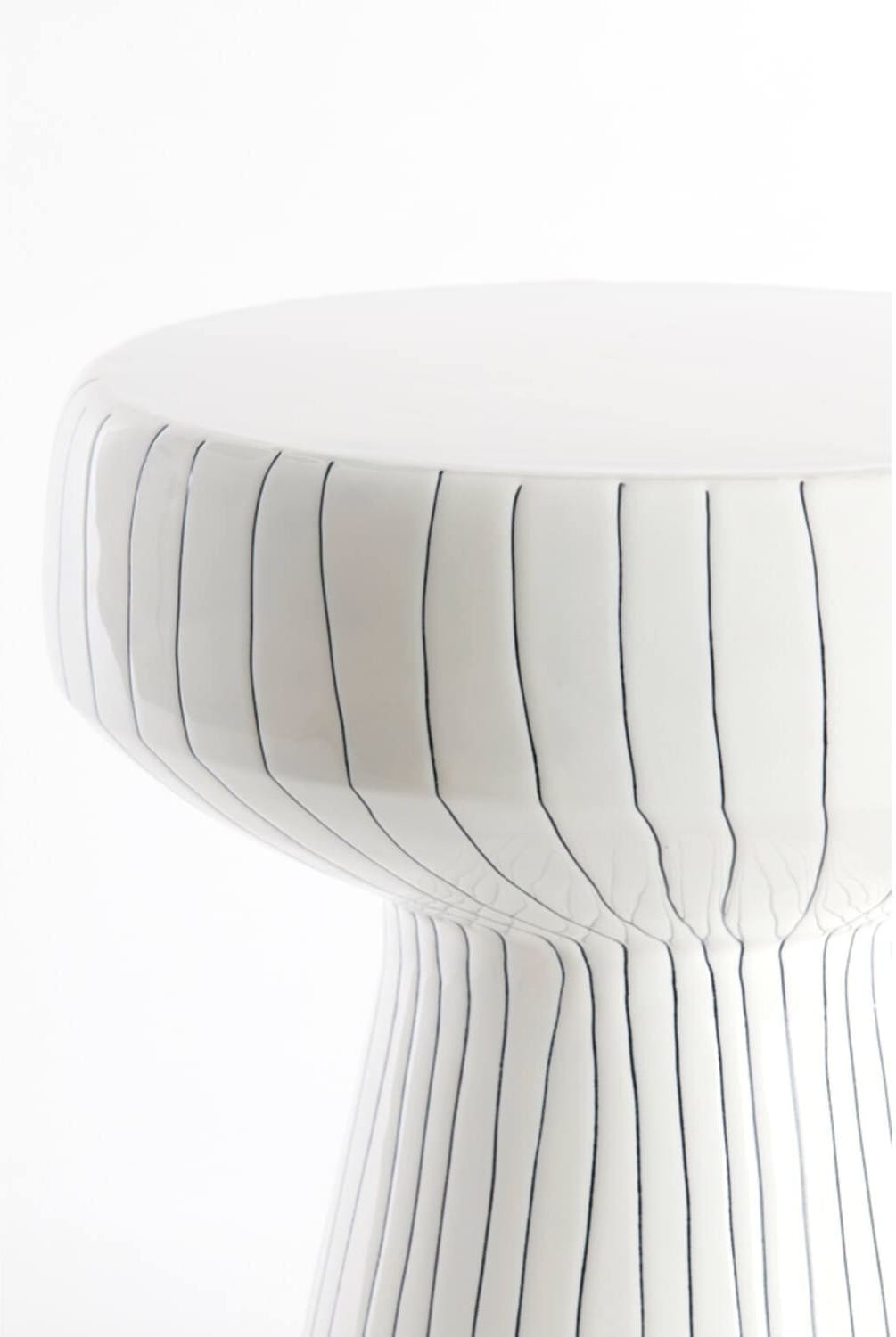 Bijzettafel Dakwa - Glanzend Wit+zwart Light & Living Bijzettafel 6796546