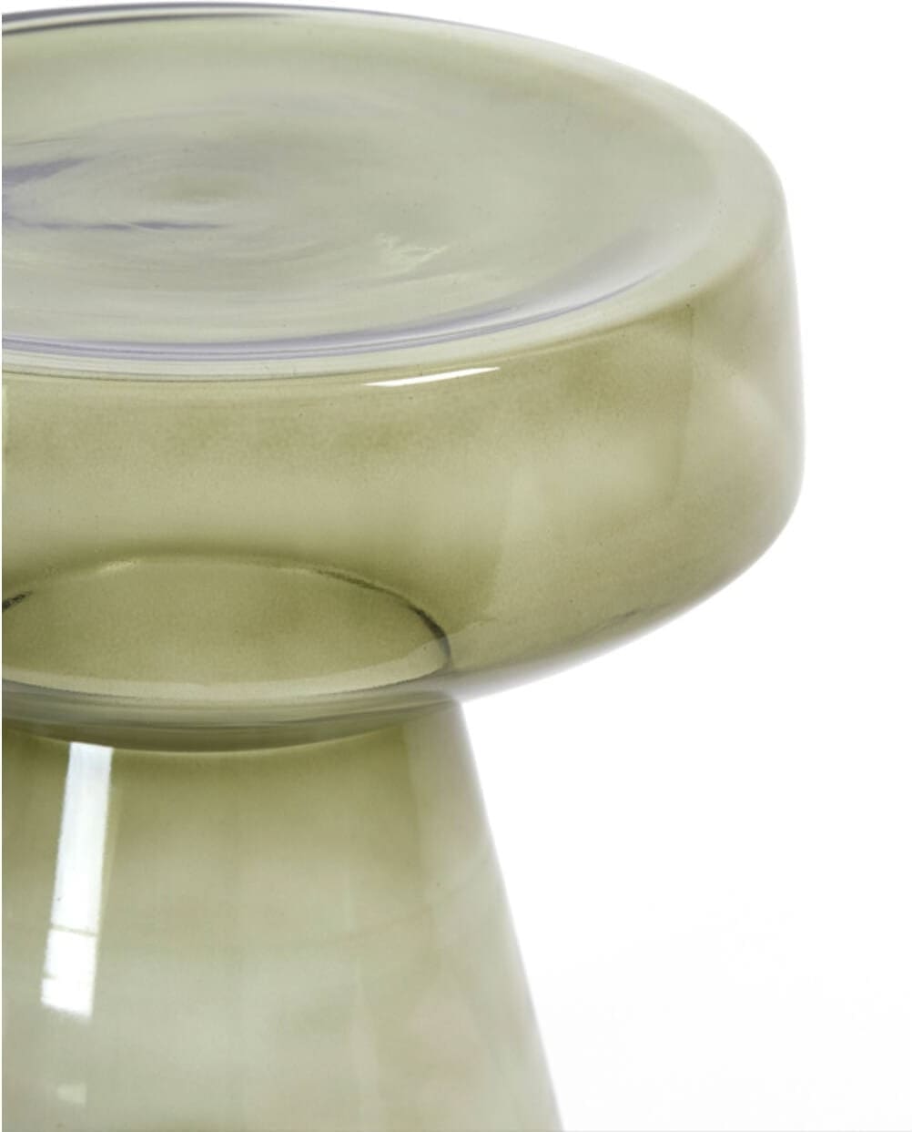 Bijzettafel Dakwa - Glas Grijs Groen Light & Living Bijzettafel 6779076