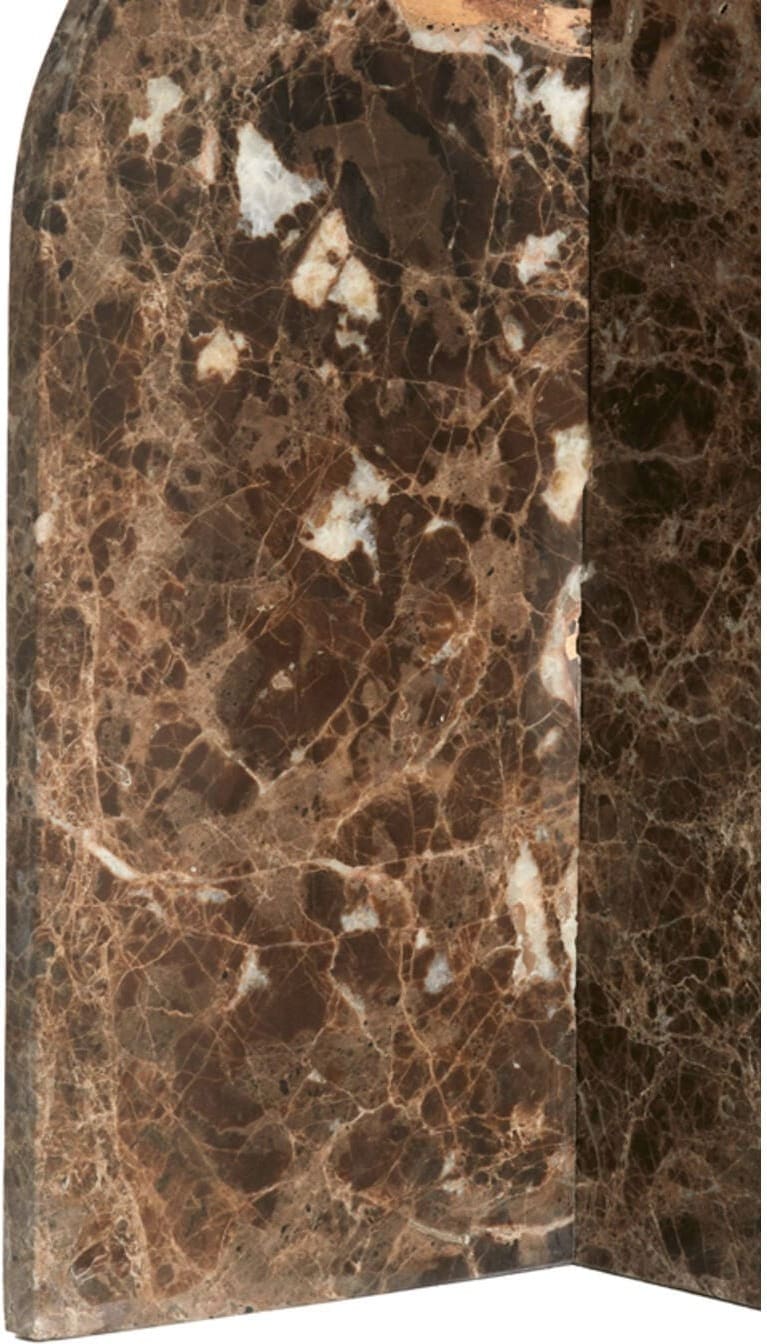 Bijzettafel Otinia - Marmer Donker Bruin Light & Living Bijzettafel 6793184