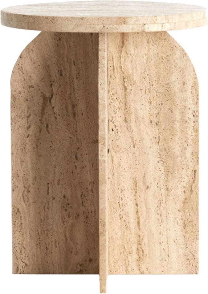 Bijzettafel Otinia - Travertin Zand Light & Living Bijzettafel 6793213