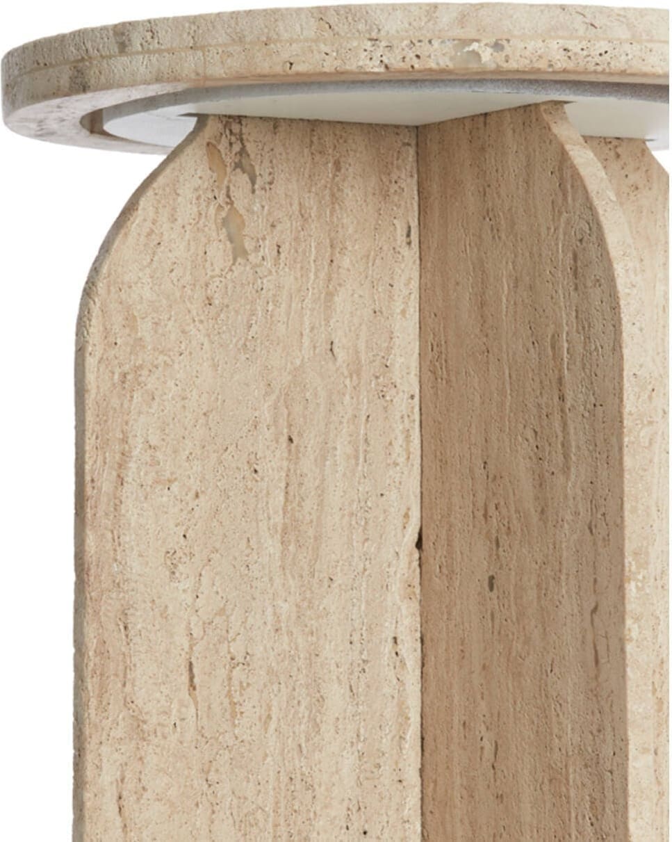Bijzettafel Otinia - Travertin Zand Light & Living Bijzettafel 6793213