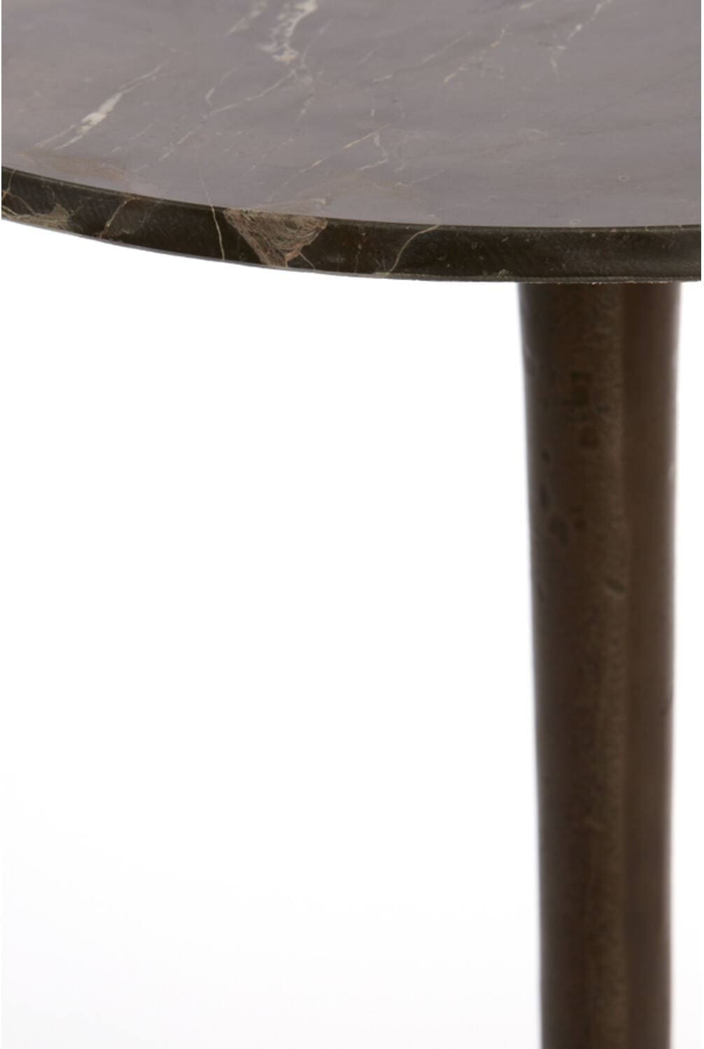 Bijzettafel Pazo - Donker Bruin Marmer+donker Bruin Light & Living Bijzettafel 6794083