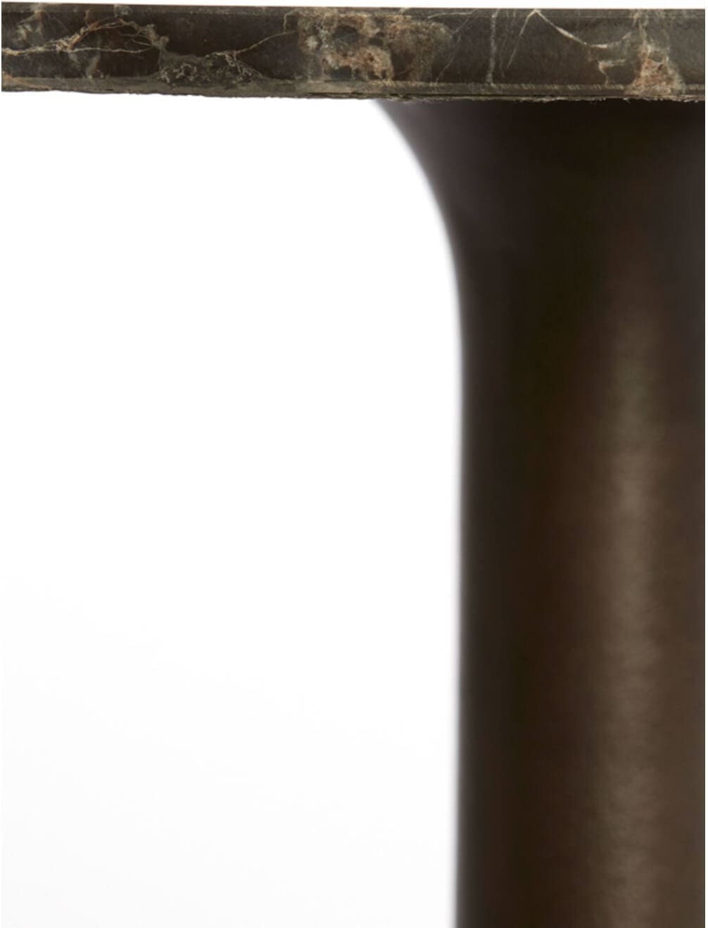 Bijzettafel Pazo - Donker Bruin Marmer+donker Bruin Light & Living Bijzettafel 6794083