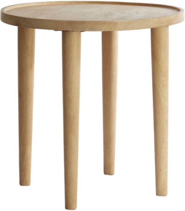 Bijzettafel Qiano - Mango Hout Naturel Light & Living Bijzettafel 6797783