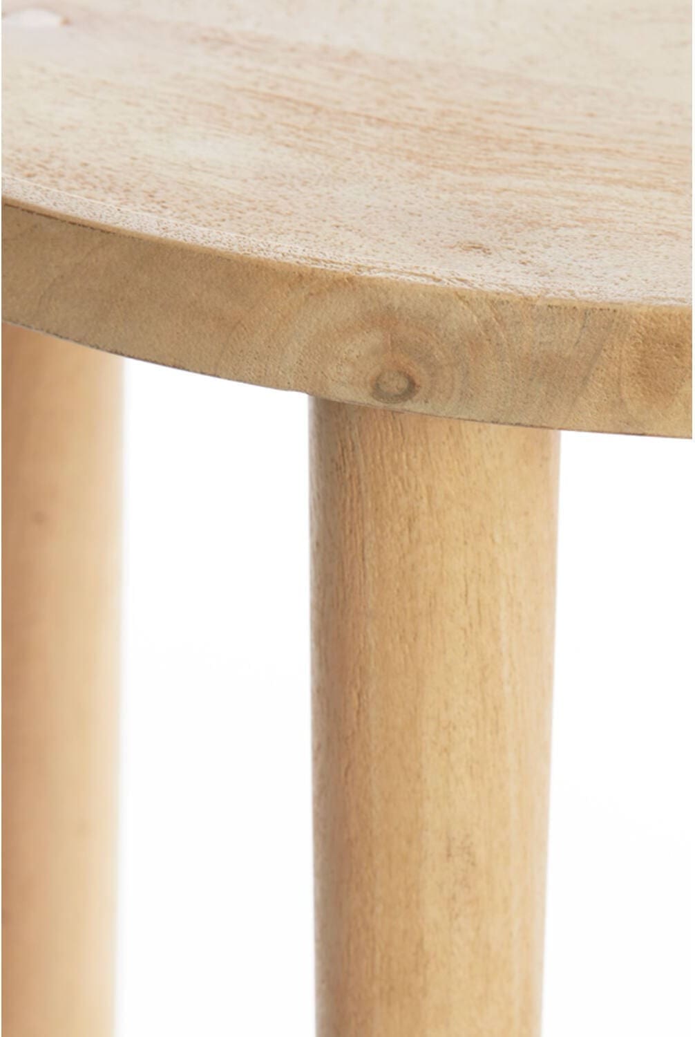 Bijzettafel Qiano - Mango Hout Naturel Light & Living Bijzettafel 6797783