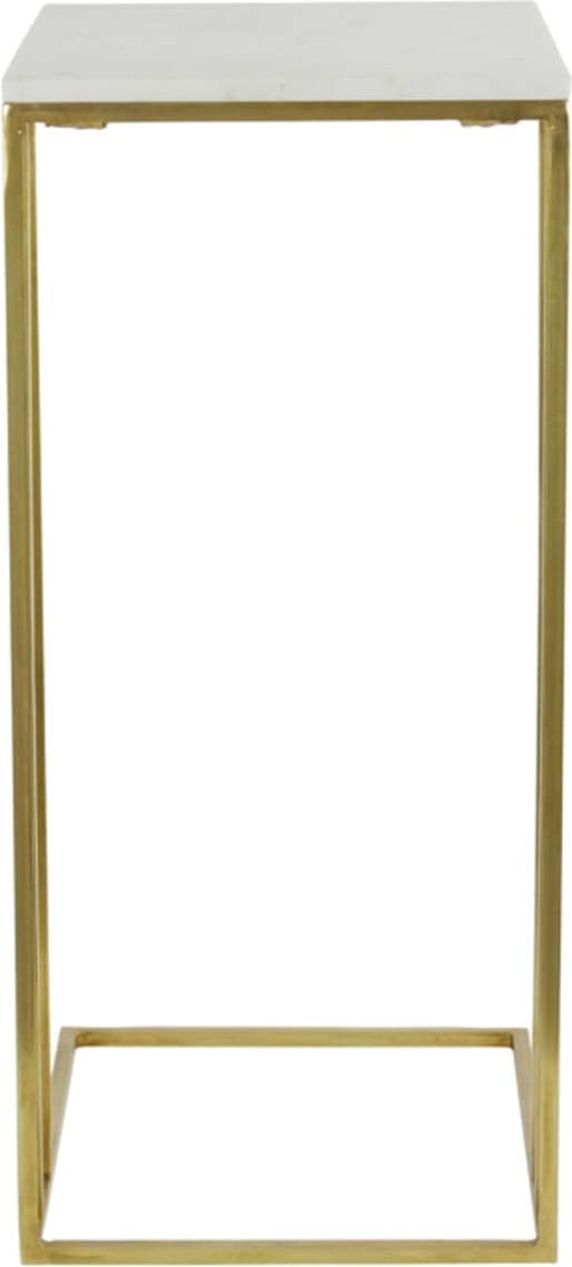 Bijzettafel Roshan - Wit Marmer+antiek Brons Light & Living Bijzettafel 6777026