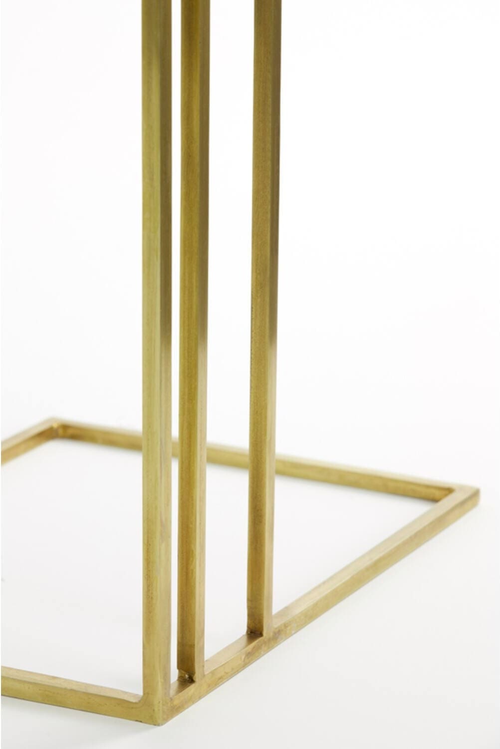 Bijzettafel Roshan - Wit Marmer+antiek Brons Light & Living Bijzettafel 6777026