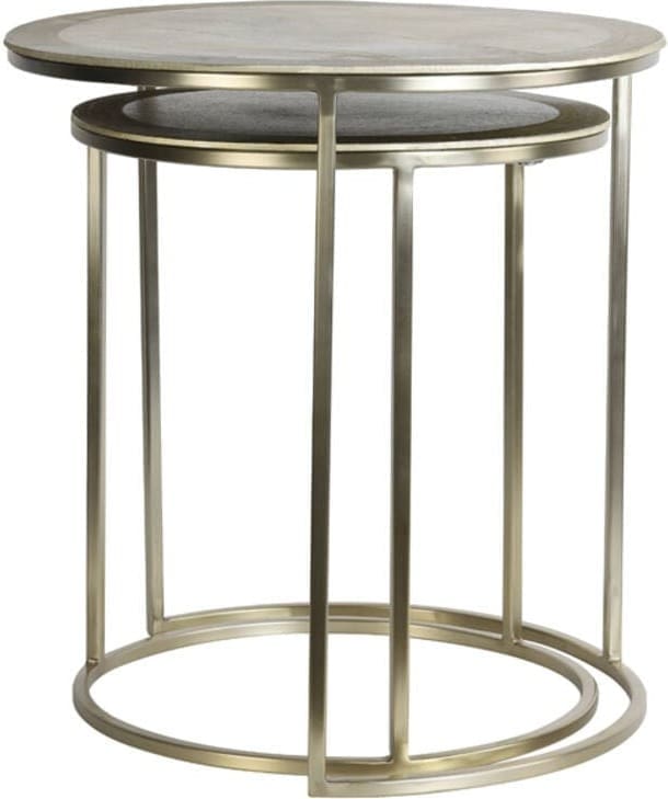 Bijzettafel Talca - Licht Goud Light & Living Bijzettafel 6706085