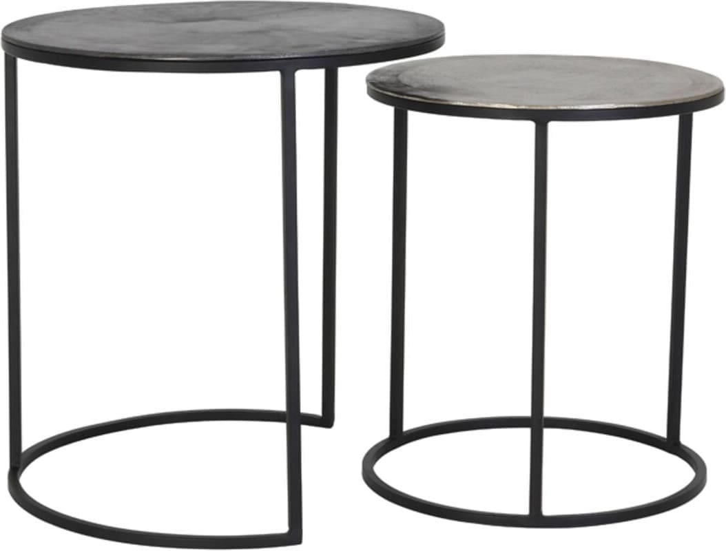 Bijzettafel Talca - Ruw Lood+ant. Lood Light & Living Bijzettafel 6706011